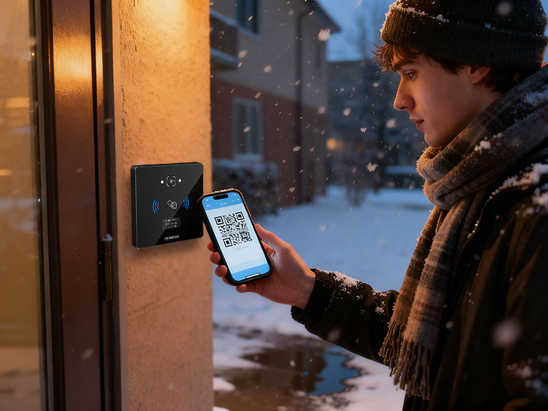 北方极冷景区二维码门禁设备连续运行测试