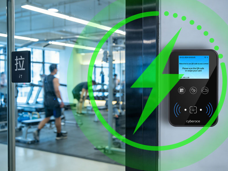 塞伯罗斯二维码门禁采用多层静电防护