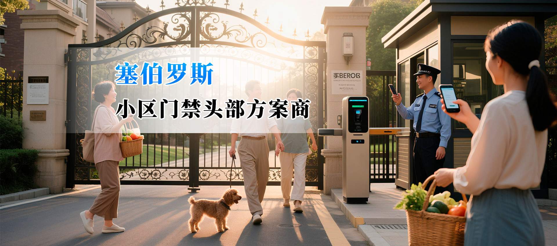 塞伯罗斯二维码门禁应用在小区的场景