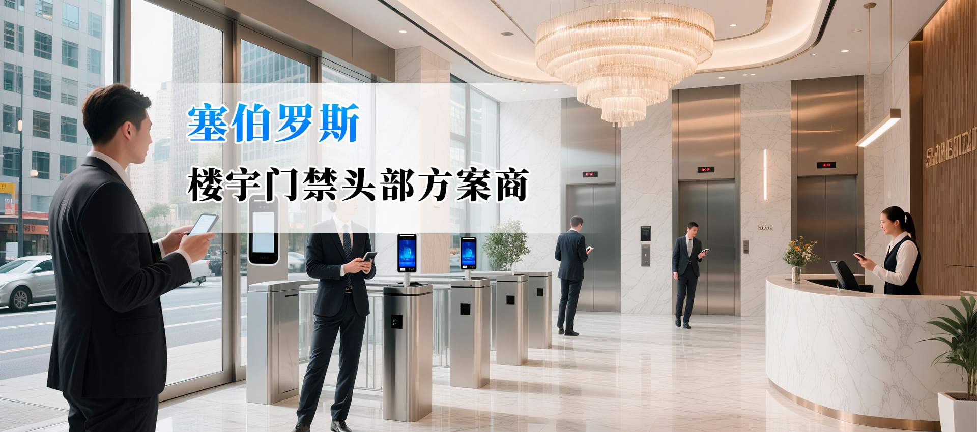 塞伯罗斯二维码门禁应用在楼宇的场景