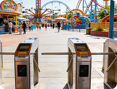 实名验票终端游乐场检票场景应用