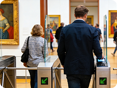 实名验票终端展馆检票场景