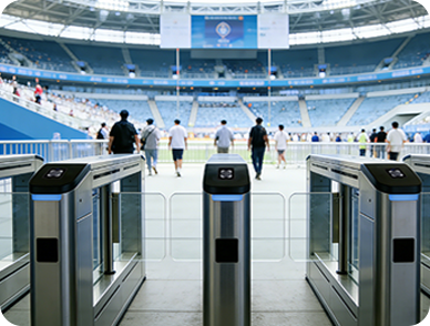 体育馆检票场景